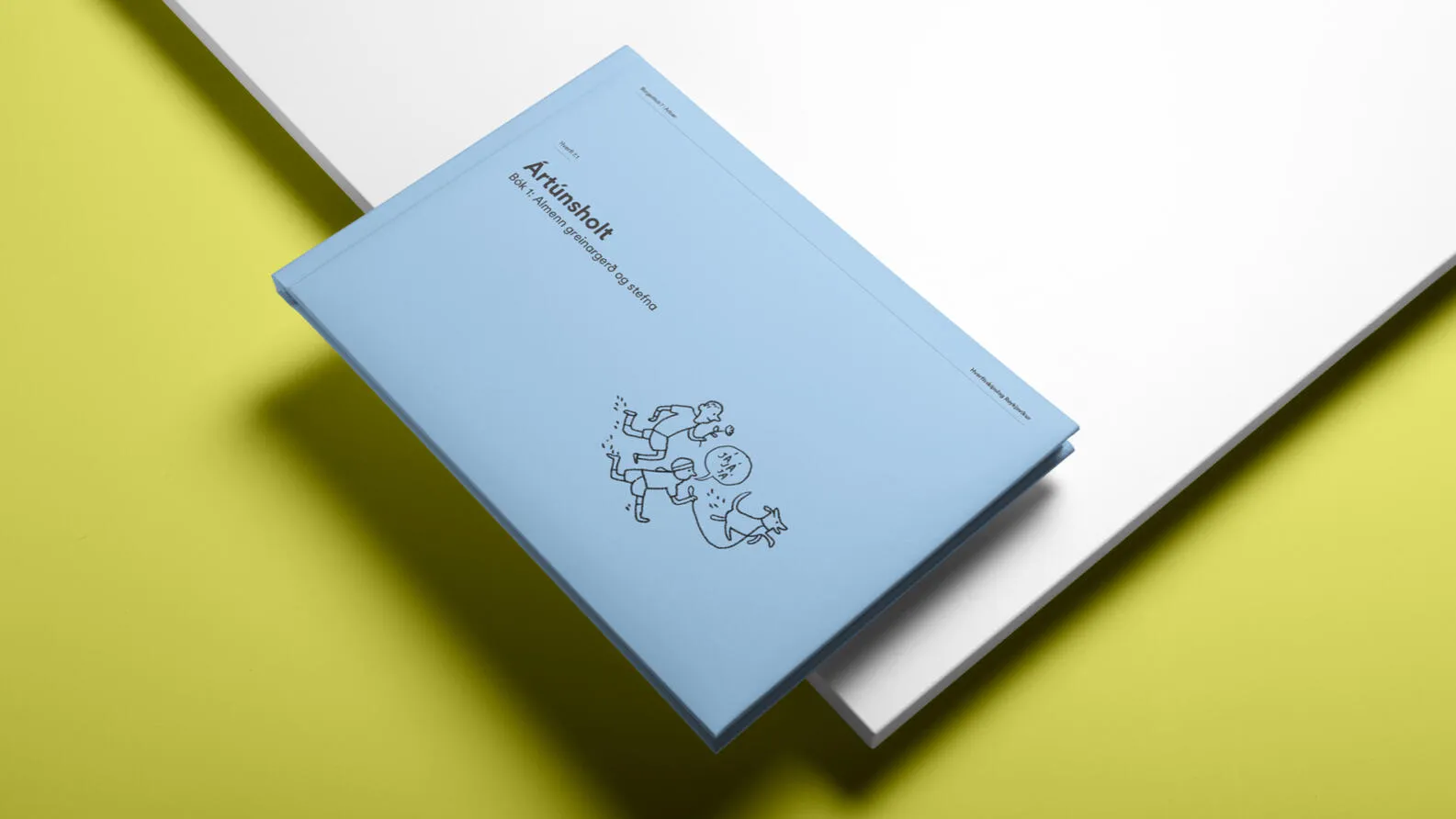Planning book cover in light blue with a line illustration.